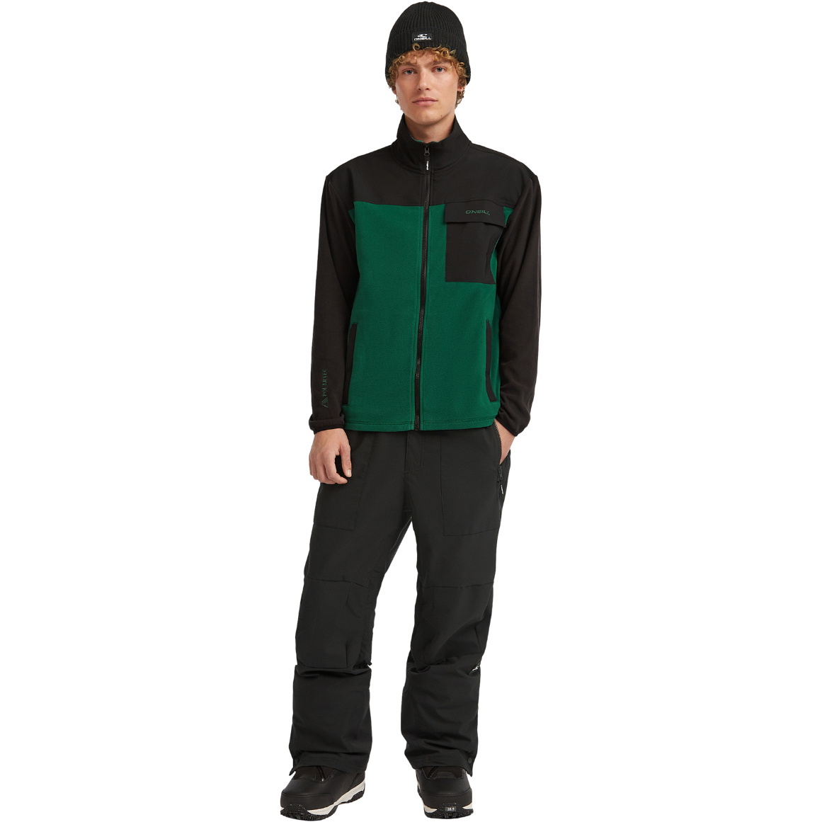 2025 O'Neill Mens FWC'Peak Polartec Hyperfleece 2350131 - Emerald Envy Colour Block